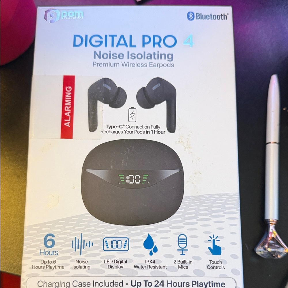 Noise-Isolating Wireless Earbuds - Bluetooth